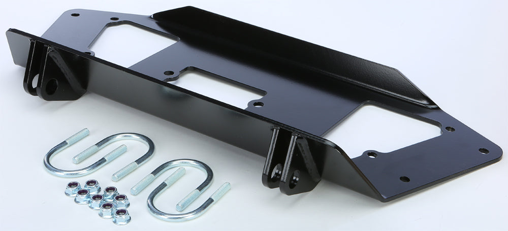KFI Products UTV plow mount kit with brackets and hardware for easy attachment and secure fit on utility vehicles.