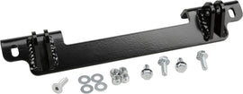 KFI Products UTV plow mount kit with brackets shown, designed for secure attachment to UTVs for snow plowing.