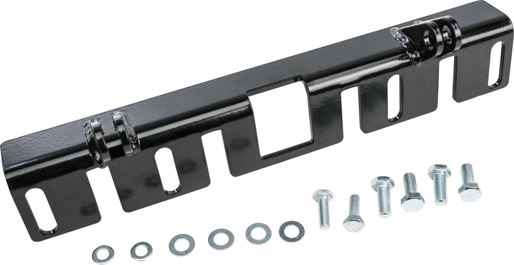 KFI Products UTV plow mount kit with brackets and hardware for easy attachment and secure fit on off-road vehicles.