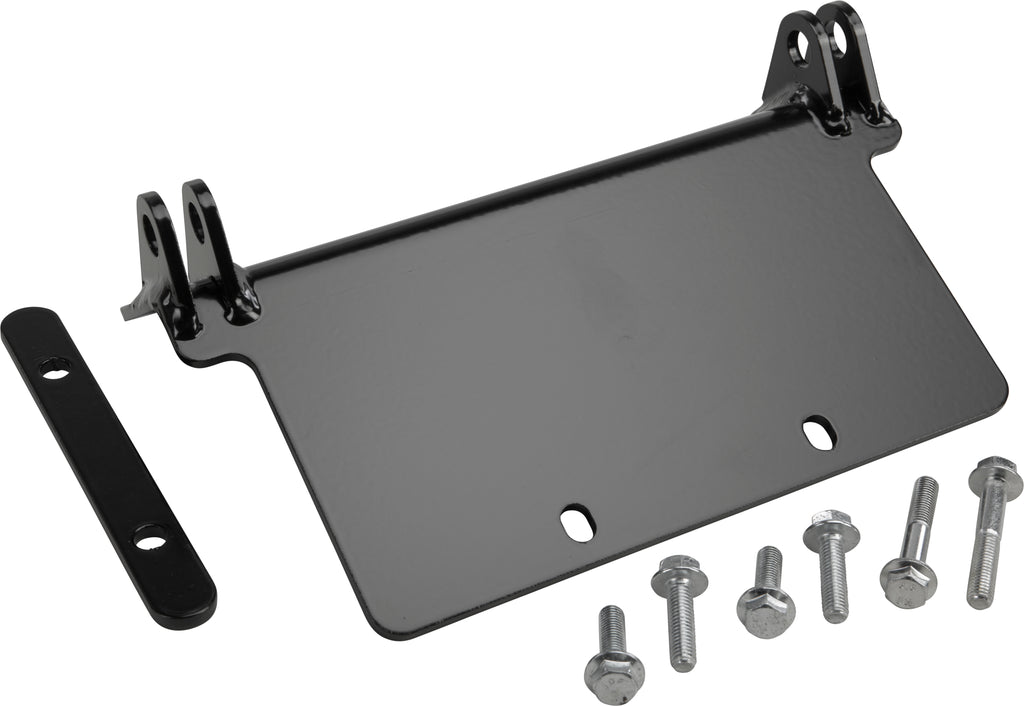 KFI Products UTV plow mount kit with durable brackets and hardware for easy attachment and securing of plow equipment.
