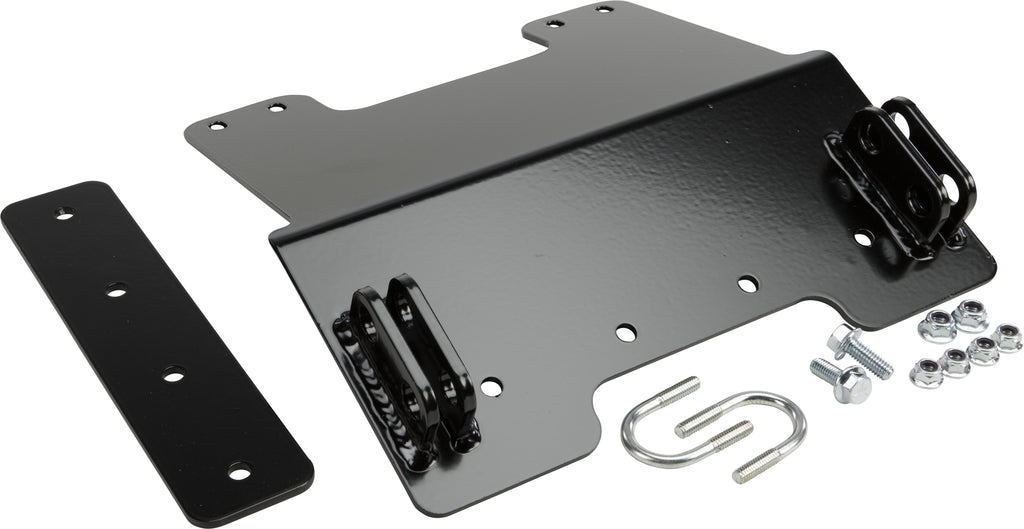KFI Products UTV plow mount kit with brackets and hardware for easy attachment and secure fit.