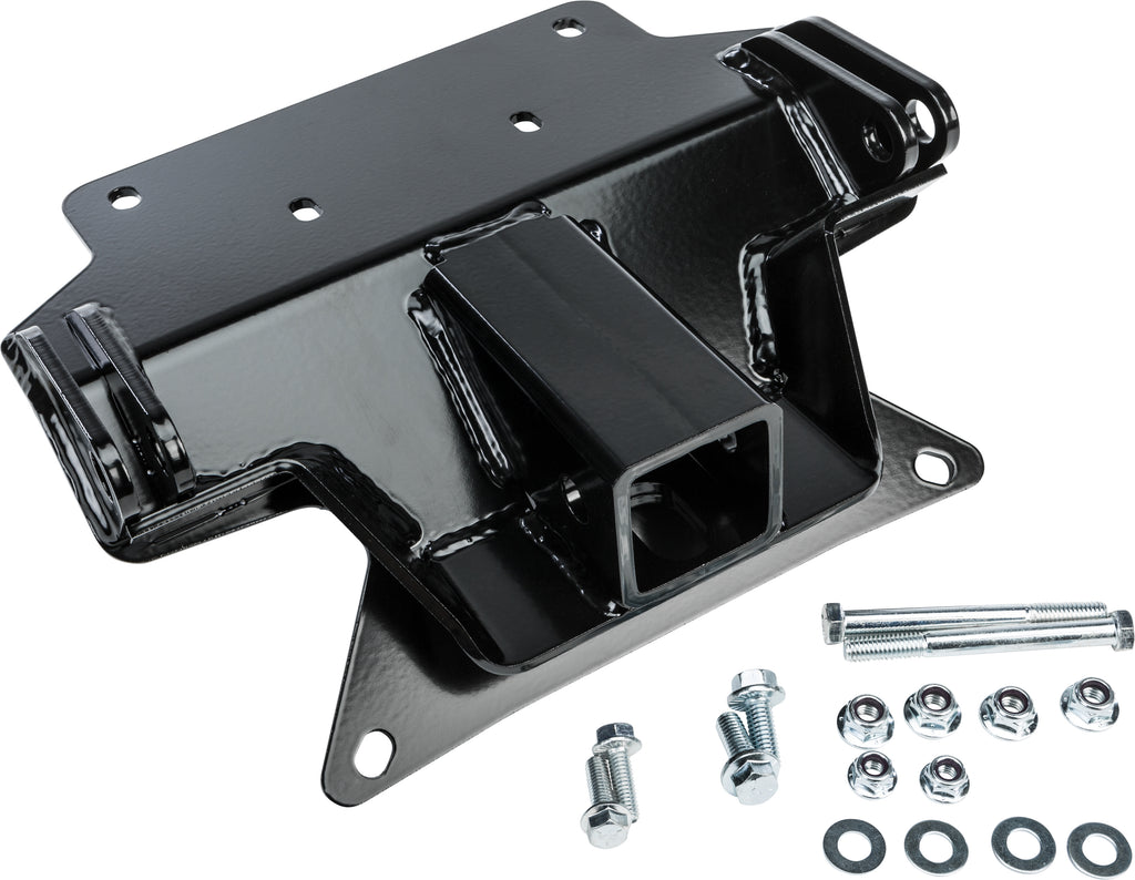 KFI Products UTV plow mount kit with brackets for secure attachment, designed for utility task vehicles and snow plowing.