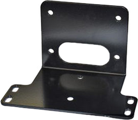 KFI Products winch mount bracket, heavy-duty black metal mount for off-road winches, designed for durability and secure fitting
