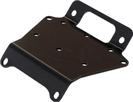 KFI Products winch mount bracket, sturdy black metal mount for off-road winches, designed for reliable attachment and support.