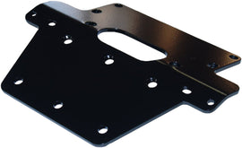 KFI Products winch mount bracket, durable black steel mounting hardware for off-road winch installation.