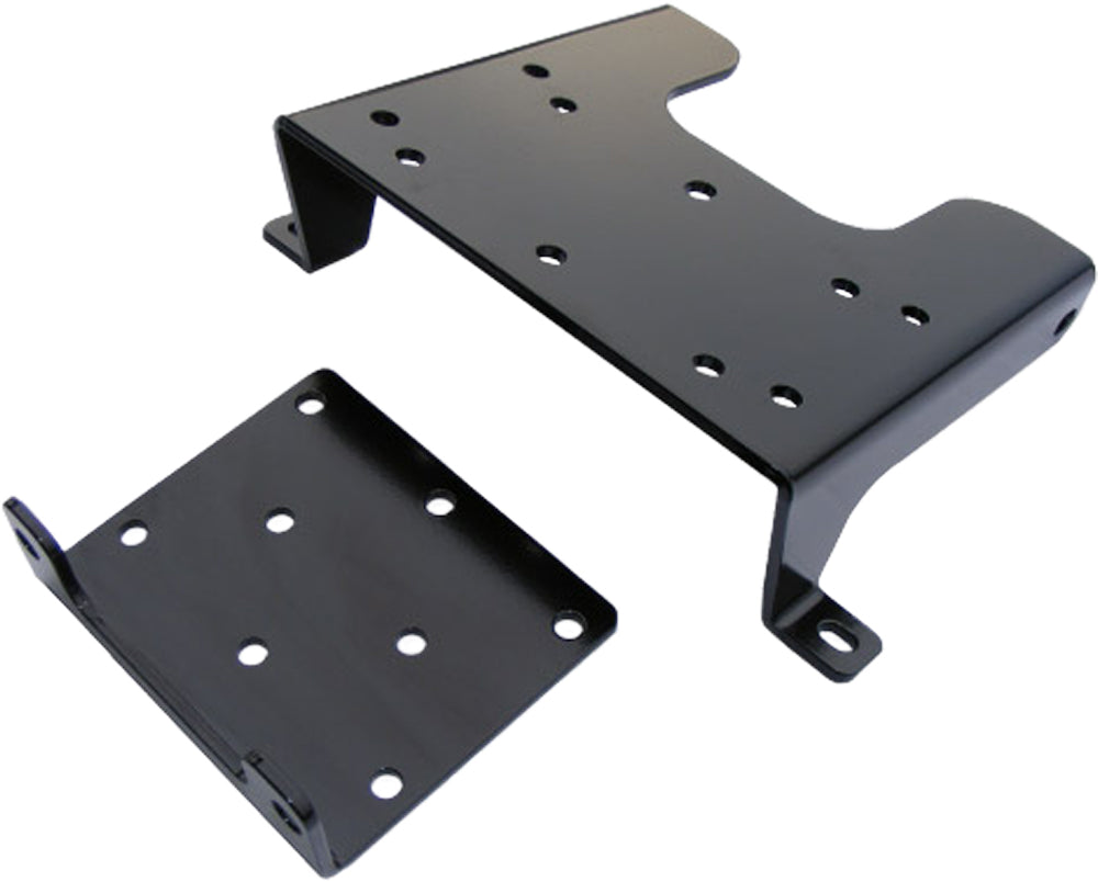 KFI Products winch mount bracket, durable metal mount for vehicle winches, designed for heavy-duty off-road use.