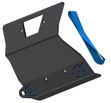 KFI Products plow mount for CF Moto Z Force, durable metal construction for snow and debris removal on ATV.