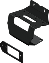 Load image into Gallery viewer, KFI Products Winch Mount 10-2210 shown mounted on a vehicle, designed for secure winch installation on off-road vehicles.