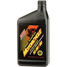 Klotz Oil Motorcycle Techniplate 10W30 32oz bottle of engine oil chemical product for motorcycles.