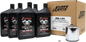 Klotz Oil Basic Harley Davidson 5-quart synthetic oil change kit with oil and filters for motorcycle maintenance