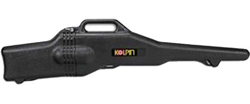 Black Kolpin Gun Boot IV luggage case with secure latching and durable material, designed for firearm transportation.