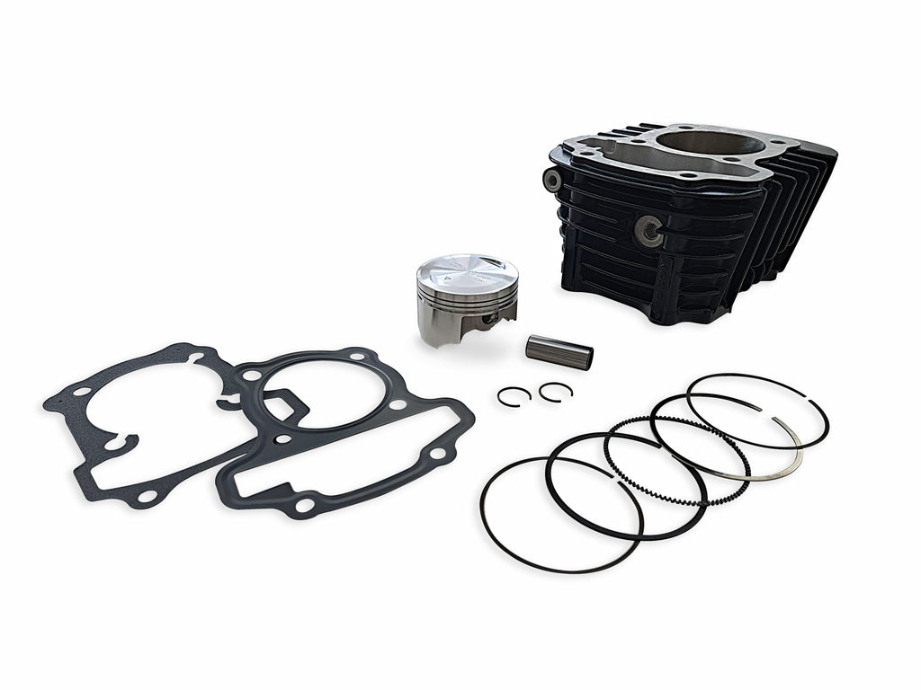Koso North America 150cc Big Bore Kit engine, Hon 27-5937, with detailed components and polished metal finish.