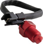 Koso North America water temperature sensor for engine management, model 27-5727, showing the sensor with wiring and connector.