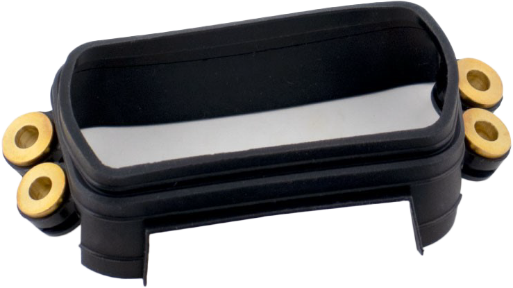 Koso North America D2 rubber gasket with inserts for HUD gauges, part number 28-61022, shown on white background
