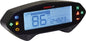 Koso North America DB-01RN multifunction gauge meter displaying digital readout and various measurement indicators.
