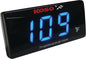 Koso North America Super Slim Temperature Gauge with blue display, displaying temperature readings in a sleek, compact design.