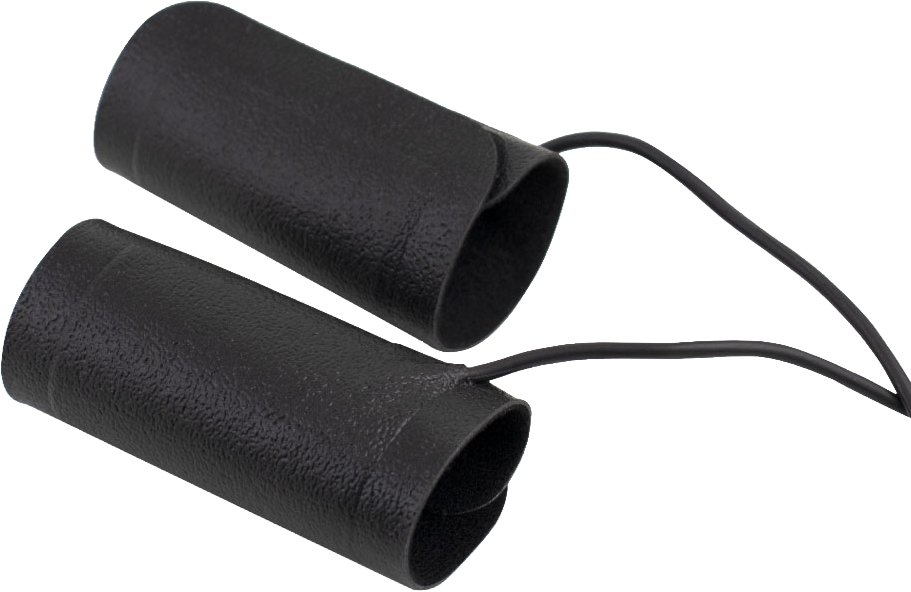 Koso North America heated grip wraps in black with USB connection, designed for motorcycle handlebars.