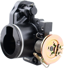 Load image into Gallery viewer, Koso North America 28mm throttle body for intake and fuel systems, model 27-5931, with visible mounting ports and connectors.