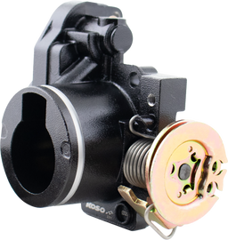 Koso North America 28mm throttle body for intake and fuel systems, model 27-5931, with visible mounting ports and connectors.