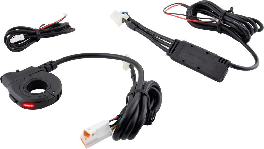 Koso North America thumb switch with Type C charger, compact switch device with ergonomic design and portable charging option.