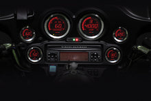 Load image into Gallery viewer, Koso North America HD-02 Series gauge kit with silver bezel displaying oil temperature readings on a motorcycle dashboard