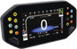 Koso North America RX-4 TFT multifunction meter in black with digital display, designed for Yamaha motorcycles.