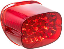 Load image into Gallery viewer, Letric Lighting Co Squareback LED taillight with red lens for motorcycle or vehicle illumination.