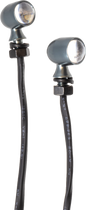 Letric Lighting Co 45c mini LED light fixture in gun metal with white and amber LEDs, showcasing its compact design.