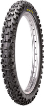 Maxxis Maxxcross Si front tire 60/100-14 bias tire for off-road riding, featuring durable tread pattern for motorcycle use.