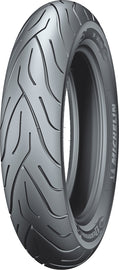 Michelin Tire Commander II front 80/90B21 bias ply tire with reinforced construction, shown on a wheel.