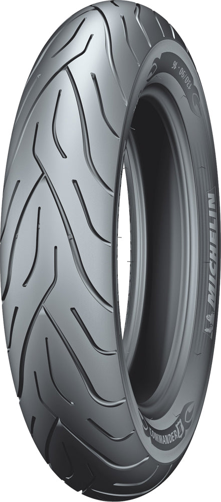 Michelin Tire Commander II front 80/90B21 bias reinforced tire with 54H load and speed rating, shown in the image.