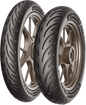 Michelin Road Classic front motorcycle tire 100/90-18 bias ply with 56V load and speed rating, shown on a plain background.