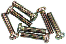 Load image into Gallery viewer, Mikuni float bowl screw for carburetor fuel system, black metal screw with threading and hex head for Mikuni carburetors.