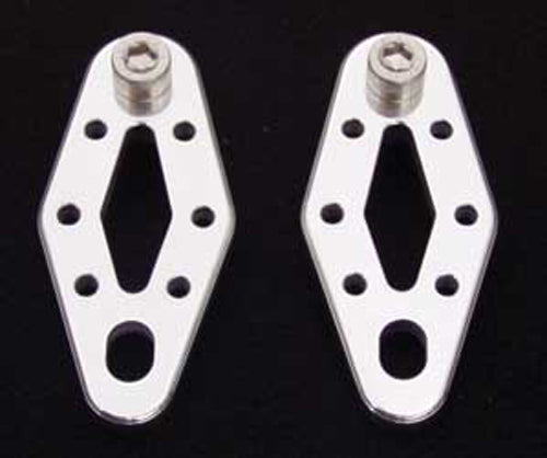 ModQuad Rear Hanger (Straight Lines) body part, featuring a metal body with straight-line design for quad bike suspension.