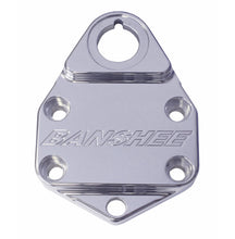 Charger l'image dans la galerie, ModQuad handlebar clamp with key and polished logo, designed for steering applications on off-road vehicles.
