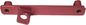 Red ModQuad Fender Flag Mount for ATV or UTV, durable metal bracket designed for secure flag attachment.