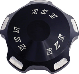 ModQuad anodized gas cap for motorcycles, featuring a sleek design and durable finish, labeled with product code 28-45105.