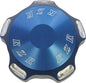 ModQuad gas cap with blue logo, durable metal finish, fits 28-45047 model ATV or dirt bike fuel tank.