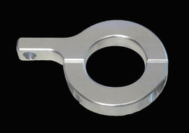 Polished ModQuad Horizontal Bar Flag Mount for 1.5-inch bars, model 28-45134, shown attached to a vehicle or equipment.