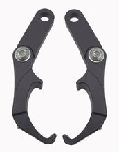 Load image into Gallery viewer, Black ModQuad Light Mount A Pilar Pro for 28-44016, designed to securely hold lights on off-road vehicles.