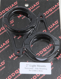 ModQuad MQ Light Mount, 2-inch horizontal black mount for off-road vehicles, versatile and durable accessory.