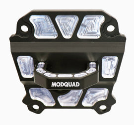 Black ModQuad rear differential plate with hook for off-road vehicles, part number 28-70039, sturdy and durable construction