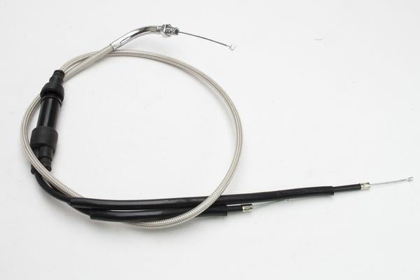 Motion Pro Armor Coat 2 into 1 choke cable for motorcycle, durable control line with protective armor, shown in close-up image.