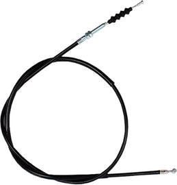 Motion Pro black vinyl clutch cable for motorcycles, showing the durable control line with metal fittings.