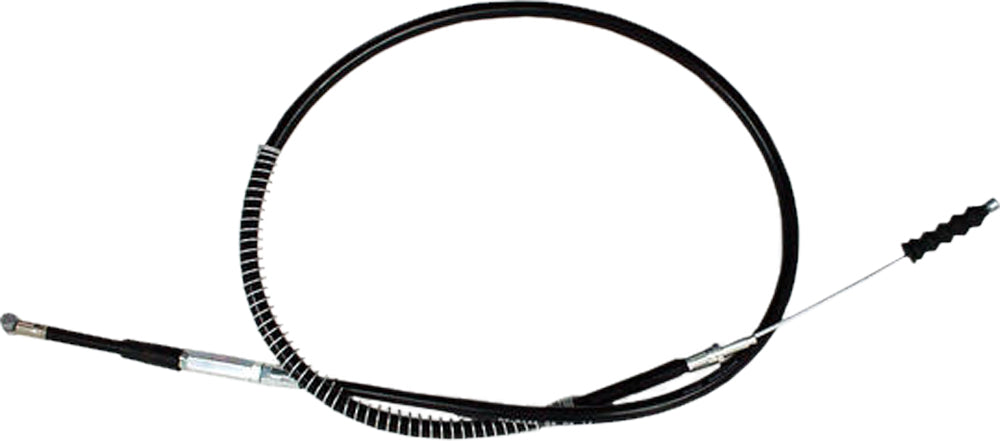 Motion Pro black vinyl clutch cable for motorcycles, showing the cable with black vinyl coating and metal fittings.