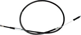 Motion Pro black vinyl clutch cable for motorcycles, showing the cable with black vinyl coating and metal fittings.