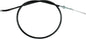 Motion Pro black vinyl clutch cable 70-2253 for motorcycle control lines, showing the cable's black vinyl exterior and fittings.