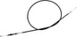 Motion Pro black vinyl clutch cable 70-2376 for motorcycle control lines, with metal fittings and protective vinyl coating.