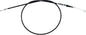 Motion Pro black vinyl clutch cable 70-2383 with metal fittings, designed for motorcycle hydraulic control systems.