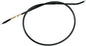 Motion Pro black vinyl clutch cable 70-3204, designed for motorcycle hydraulic control lines, shown in the product image.